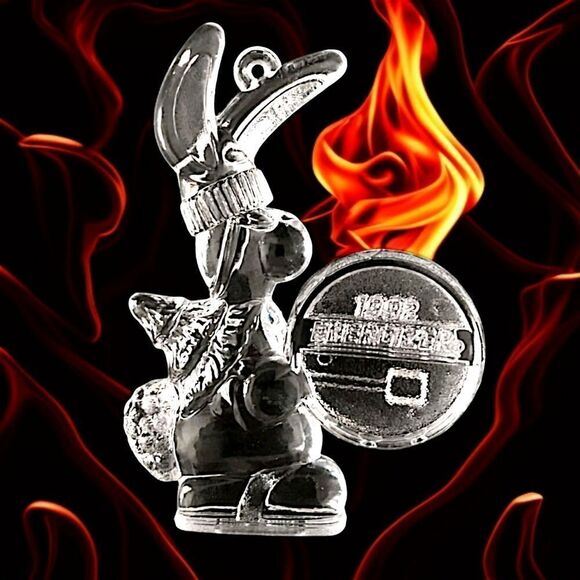 Energizer Bunny Ornament Vtg 1992 Christmas Clear Acrylic Promo Advertising. - Picture 15 of 16